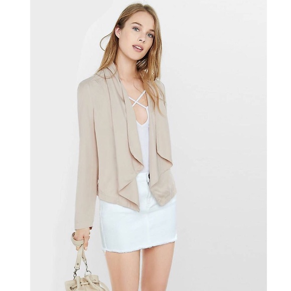 Express Drape Open Front Jacket - Picture 5 of 8